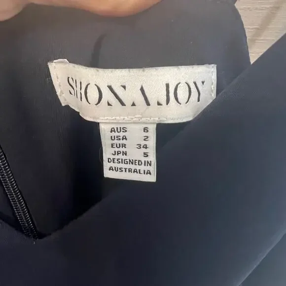 SHONA JOY Women's Size 2 Drape Front Maxi Dress Spaghetti Strap V Neck Charcoal - Picture 7 of 11